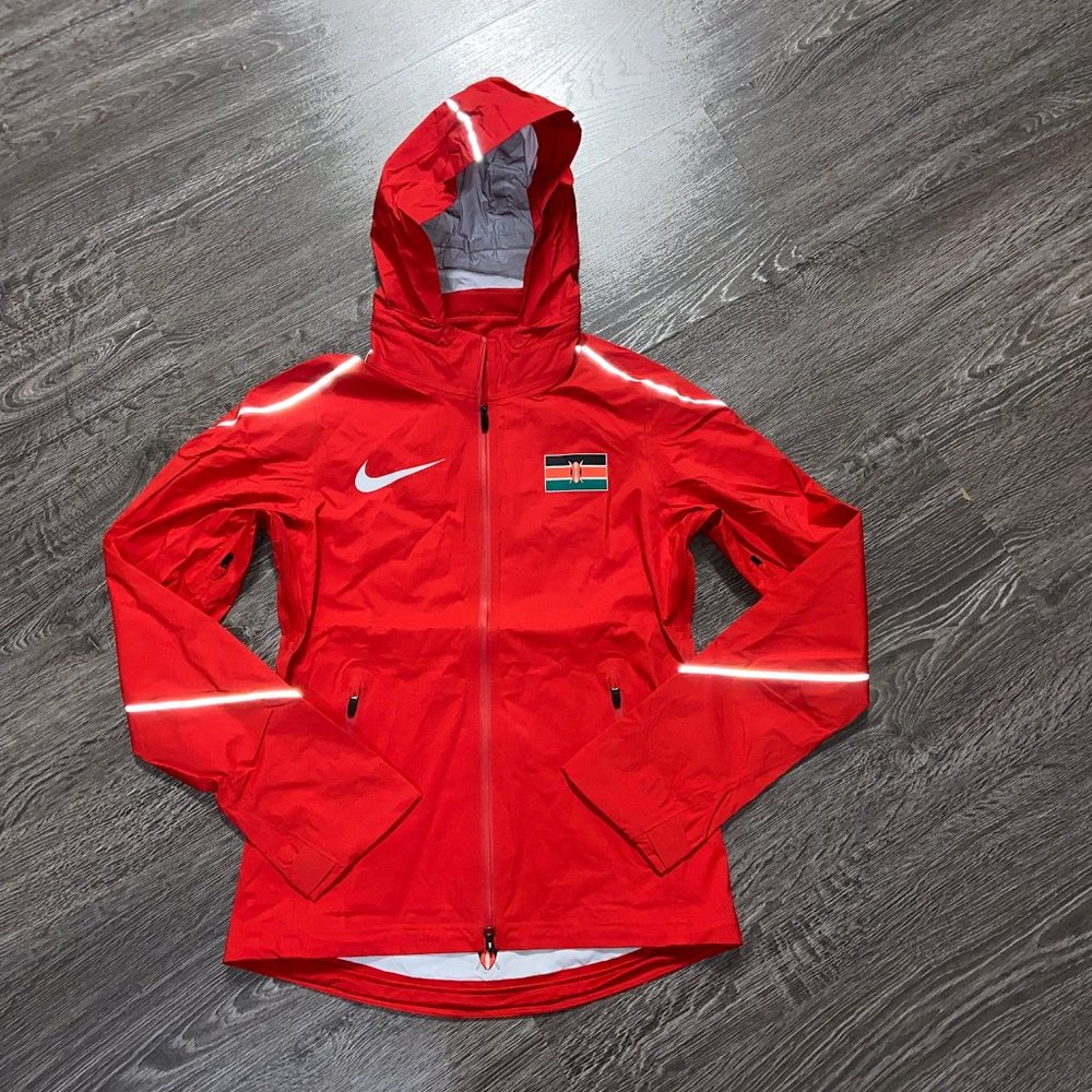 Nike Pro Elite Hypershield Storm Jacket Kenya Track & Field 801543-611 Women XS
